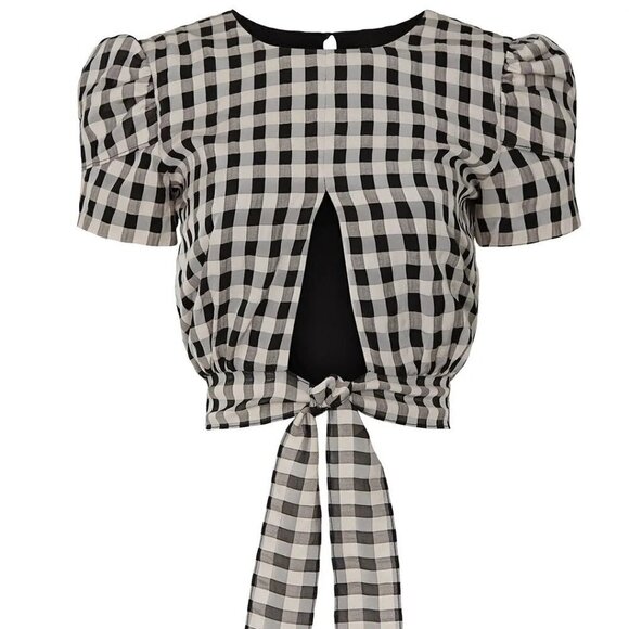 Cosmopolitan X DTP Dulce Crop Top Black White Size Small or Large NWT - Picture 5 of 13